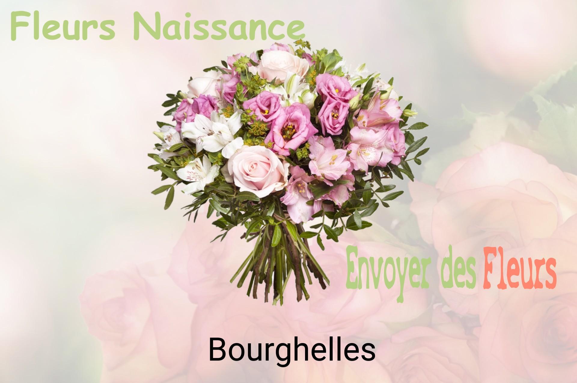 Bouquet de fleurs de naissance livré à Bourghelles